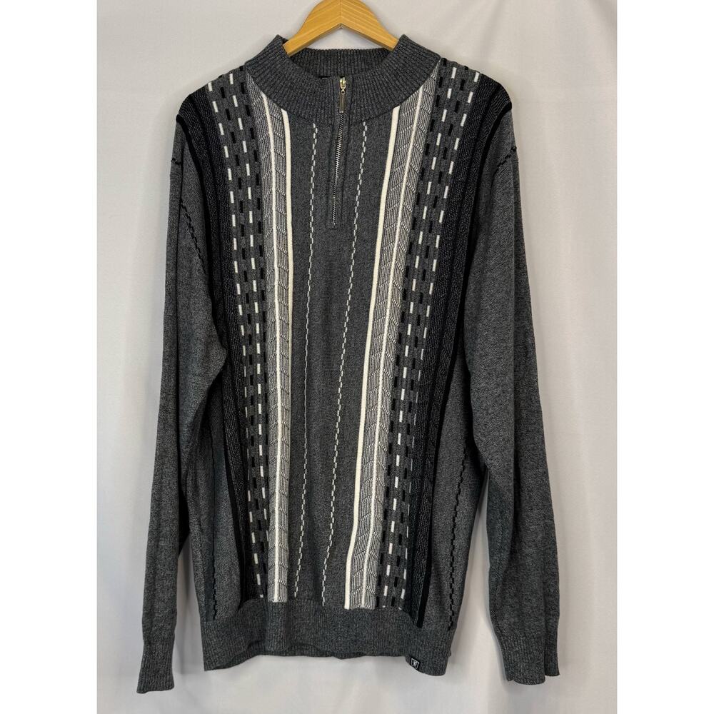 Stacy Adam Mens 1/4 Zip Sweater Size XXL Comfort Warmth Casual Business Travel